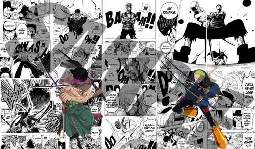 Roronoa Zoro Manga TCG Playmat – One Piece Anime Card Game Mat